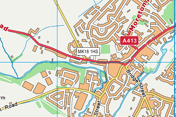 MK18 1HS map - OS VectorMap District (Ordnance Survey)