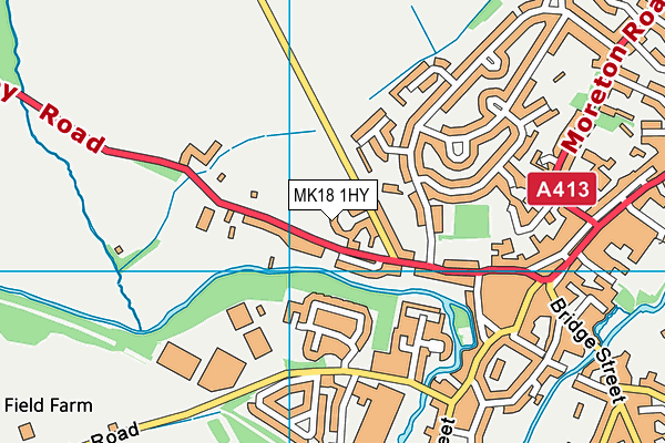 MK18 1HY map - OS VectorMap District (Ordnance Survey)