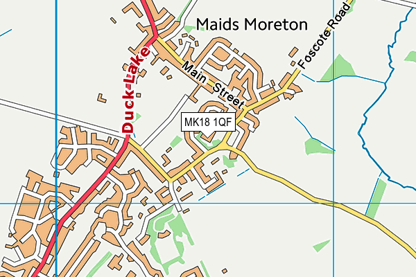 MK18 1QF map - OS VectorMap District (Ordnance Survey)