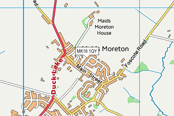 MK18 1QY map - OS VectorMap District (Ordnance Survey)