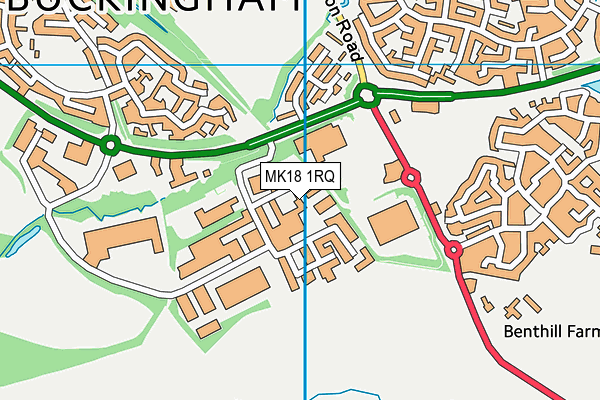 MK18 1RQ map - OS VectorMap District (Ordnance Survey)