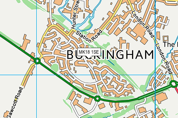 MK18 1SE map - OS VectorMap District (Ordnance Survey)