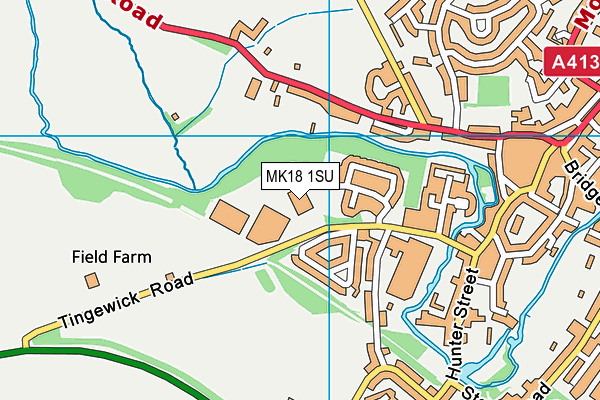 MK18 1SU map - OS VectorMap District (Ordnance Survey)