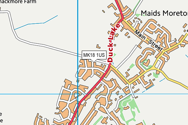 MK18 1US map - OS VectorMap District (Ordnance Survey)