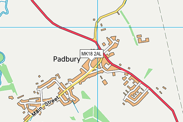 MK18 2AL map - OS VectorMap District (Ordnance Survey)