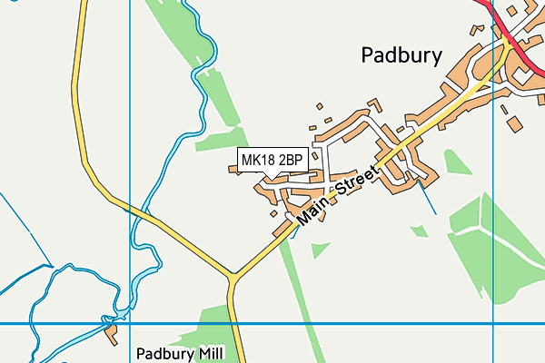 MK18 2BP map - OS VectorMap District (Ordnance Survey)