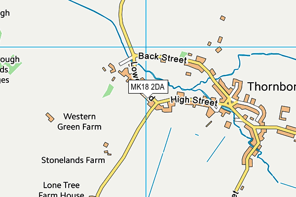 MK18 2DA map - OS VectorMap District (Ordnance Survey)