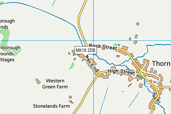 MK18 2DB map - OS VectorMap District (Ordnance Survey)