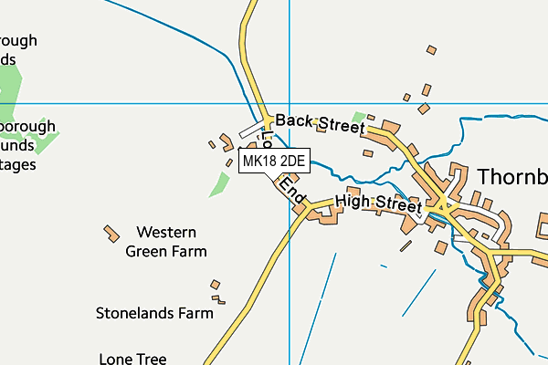 MK18 2DE map - OS VectorMap District (Ordnance Survey)