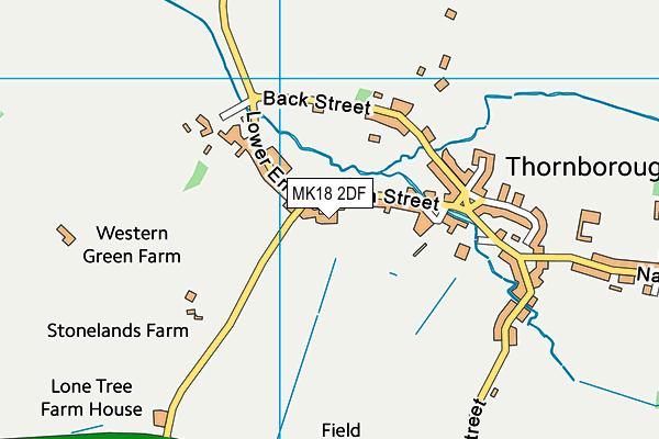Thornborough Infant School map (MK18 2DF) - OS VectorMap District (Ordnance Survey)