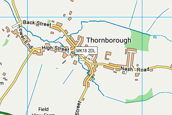 MK18 2DL map - OS VectorMap District (Ordnance Survey)