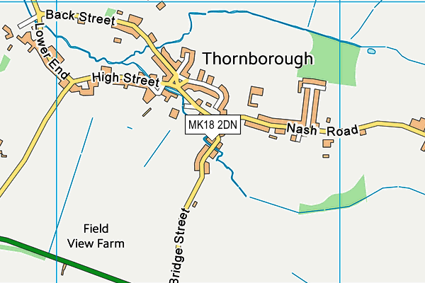 MK18 2DN map - OS VectorMap District (Ordnance Survey)