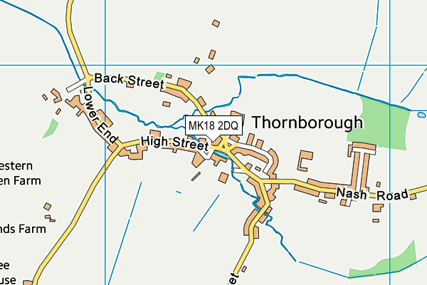 MK18 2DQ map - OS VectorMap District (Ordnance Survey)