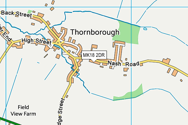 MK18 2DR map - OS VectorMap District (Ordnance Survey)