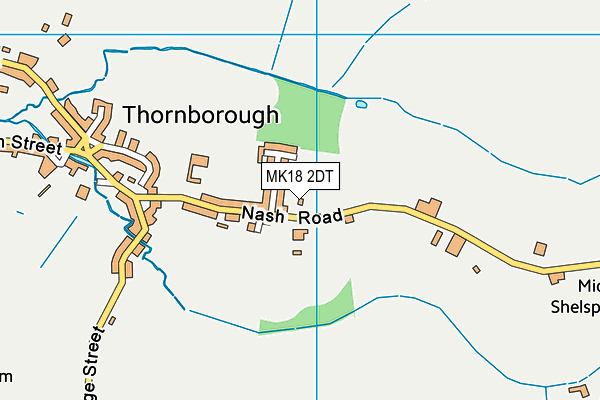 MK18 2DT map - OS VectorMap District (Ordnance Survey)