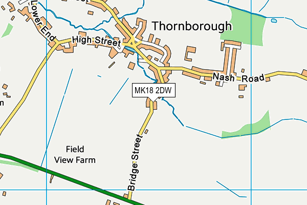 MK18 2DW map - OS VectorMap District (Ordnance Survey)