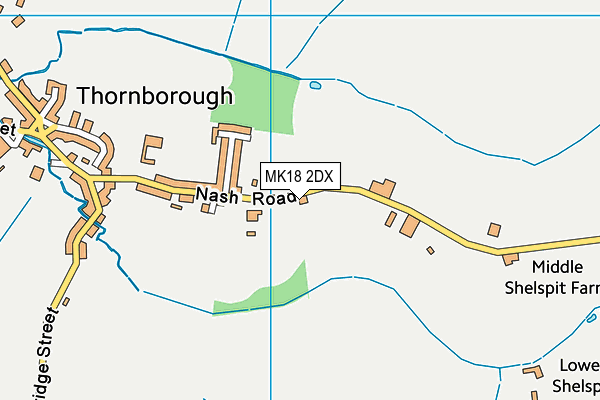 MK18 2DX map - OS VectorMap District (Ordnance Survey)