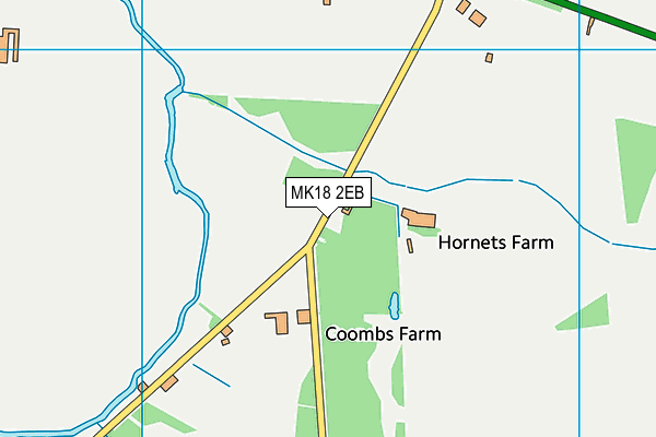 MK18 2EB map - OS VectorMap District (Ordnance Survey)