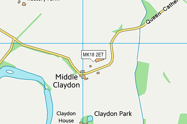 MK18 2ET map - OS VectorMap District (Ordnance Survey)