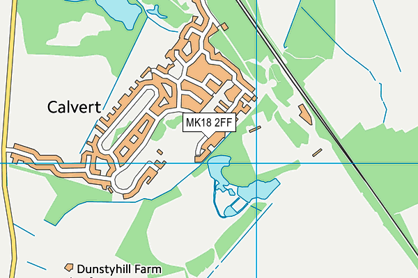 MK18 2FF map - OS VectorMap District (Ordnance Survey)