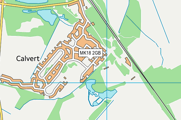 MK18 2GB map - OS VectorMap District (Ordnance Survey)