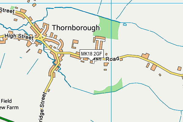 MK18 2GF map - OS VectorMap District (Ordnance Survey)