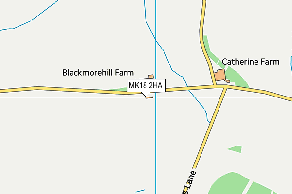 MK18 2HA map - OS VectorMap District (Ordnance Survey)