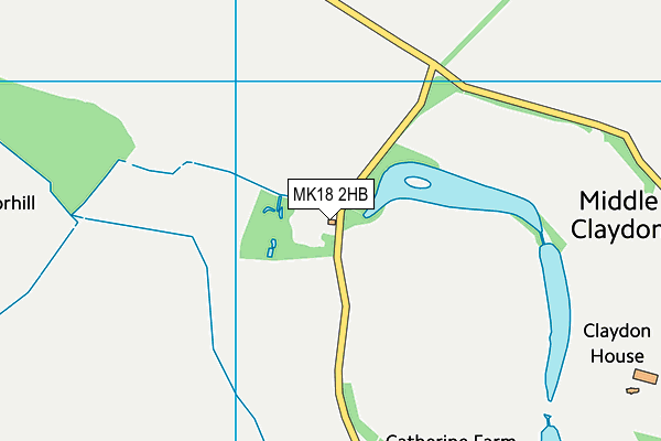 MK18 2HB map - OS VectorMap District (Ordnance Survey)