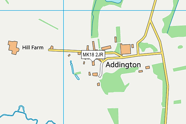 MK18 2JR map - OS VectorMap District (Ordnance Survey)