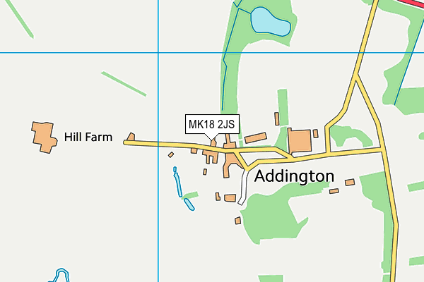 MK18 2JS map - OS VectorMap District (Ordnance Survey)