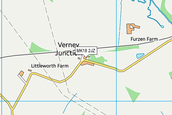 MK18 2JZ map - OS VectorMap District (Ordnance Survey)