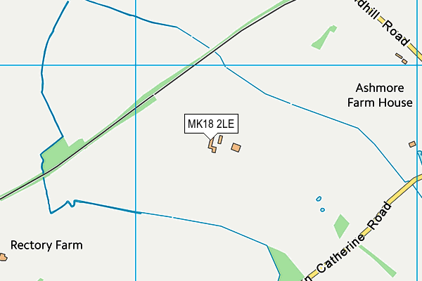 MK18 2LE map - OS VectorMap District (Ordnance Survey)