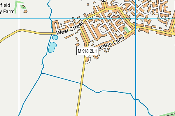 MK18 2LH map - OS VectorMap District (Ordnance Survey)