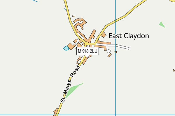 MK18 2LU map - OS VectorMap District (Ordnance Survey)