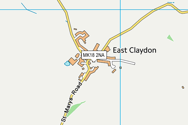 MK18 2NA map - OS VectorMap District (Ordnance Survey)