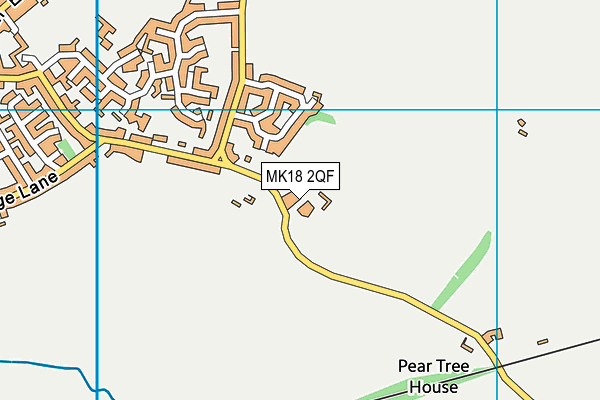 MK18 2QF map - OS VectorMap District (Ordnance Survey)