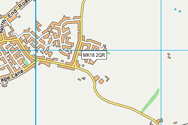 MK18 2QR map - OS VectorMap District (Ordnance Survey)