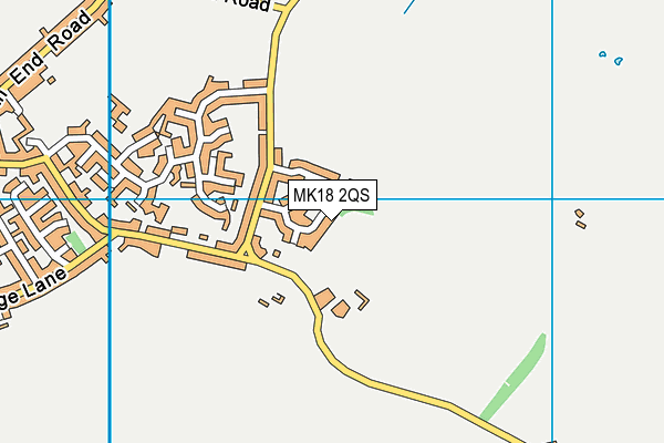 MK18 2QS map - OS VectorMap District (Ordnance Survey)