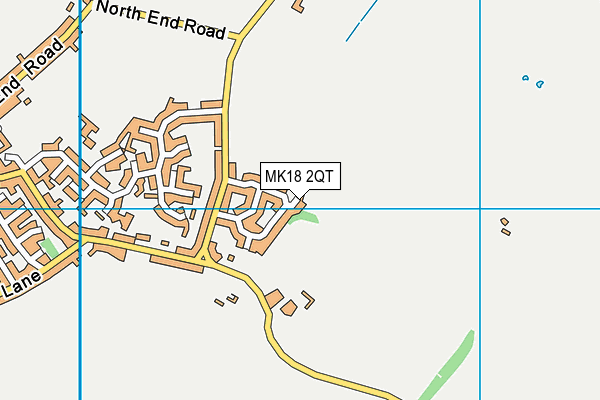 MK18 2QT map - OS VectorMap District (Ordnance Survey)