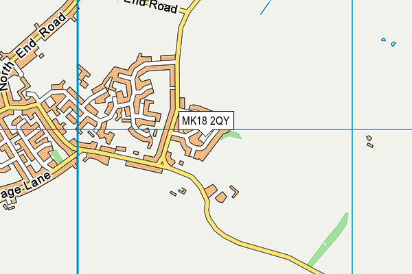 MK18 2QY map - OS VectorMap District (Ordnance Survey)