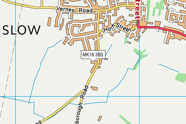 MK18 3BS map - OS VectorMap District (Ordnance Survey)