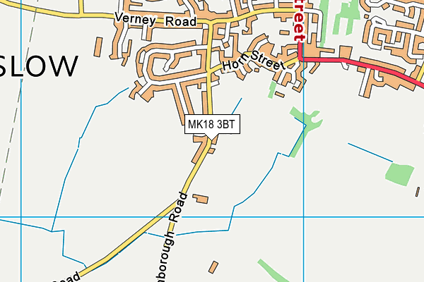 MK18 3BT map - OS VectorMap District (Ordnance Survey)