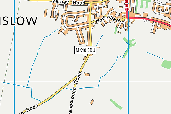 MK18 3BU map - OS VectorMap District (Ordnance Survey)