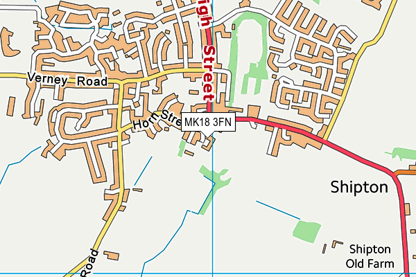 MK18 3FN map - OS VectorMap District (Ordnance Survey)