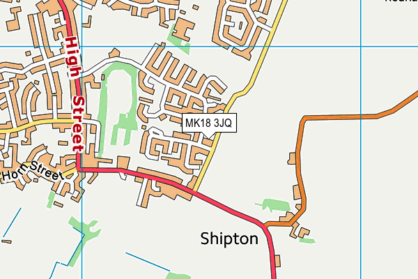 MK18 3JQ map - OS VectorMap District (Ordnance Survey)