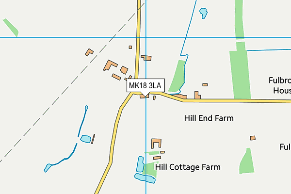 MK18 3LA map - OS VectorMap District (Ordnance Survey)