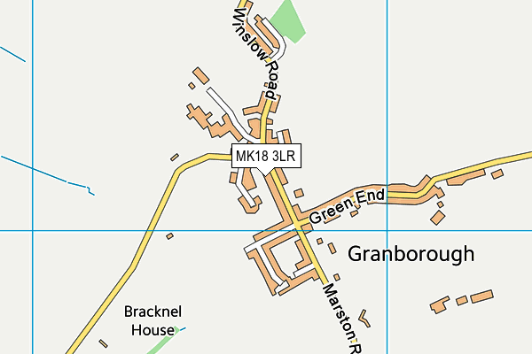 MK18 3LR map - OS VectorMap District (Ordnance Survey)