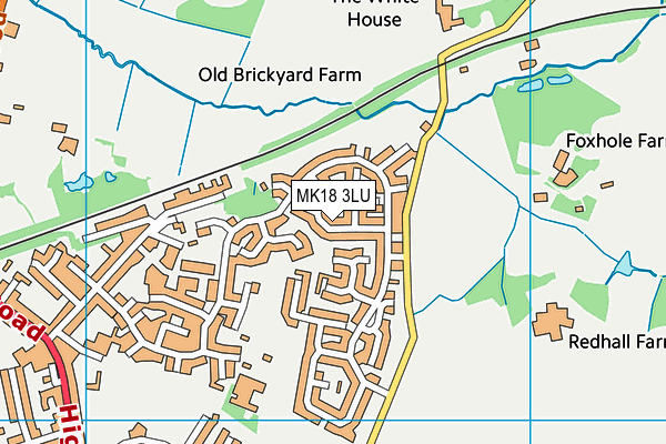 MK18 3LU map - OS VectorMap District (Ordnance Survey)