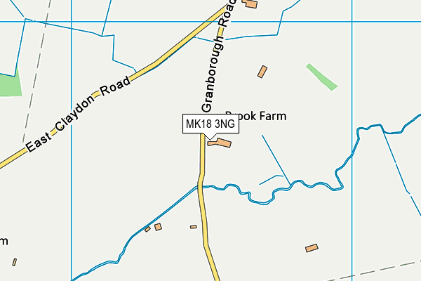 MK18 3NG map - OS VectorMap District (Ordnance Survey)