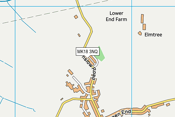 MK18 3NQ map - OS VectorMap District (Ordnance Survey)